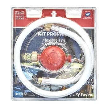 Kit détendeur avec lyre pour barbecue