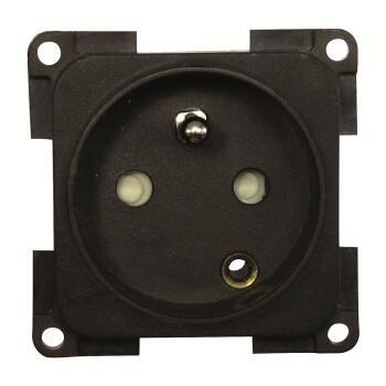 Double prise Française 220 volts grise camping-car