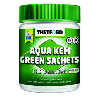 Aqua kem vert en sachets additifs WC