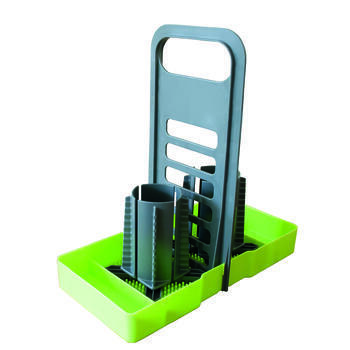 Support bouteille pour cuisine Vert/Gris