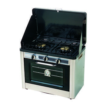 Combiné four et réchaud 2 feux à gaz
