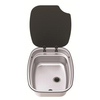 Evier avec couvercle Argent Bowl