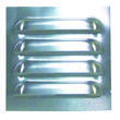 Grilles en saillie en aluminium brossé : - 115 x 115 mm Decmo
