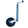 Roue jockey télescopique pour caravane et remorque : Roue pleine avec fût diamètre de 42 mm Optima