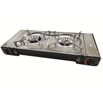 Réchaud à gaz portable avec 2 feux