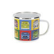 Mug émaillé collection Combi Volkswagen : - Modèle : Warhol - Multicolore VW Collection