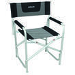 Fauteuil de camping Director : - Noir / Chiné et Armature grise Midland