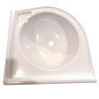 Lavabo d'angle : - Dimensions : 330 x 330 mm Chantal