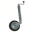 Roue jockey télescopique pour caravane et remorque : Roue tôlée avec fût diamètre 60 mm Optima