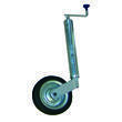 Roue jockey télescopique pour caravane et remorque : Roue tôlée avec fût diamètre 60 mm Optima