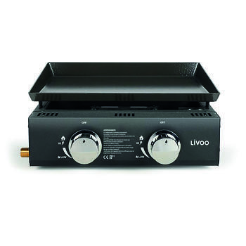 Plancha à gaz 2 brûleurs