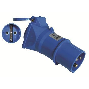 Adaptateur mâle CEE 17 - femelle Schuko