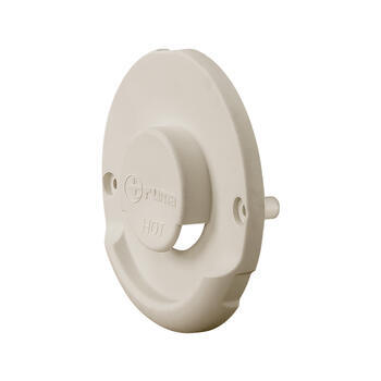 Ventouse extérieure pour kit cheminée latérale ZR 80 : - Coloris : Blanc crème