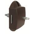 Serrure de placard ou porte à poussoir nue : en 1 point - des deux côtés - Marron Just4Camper
