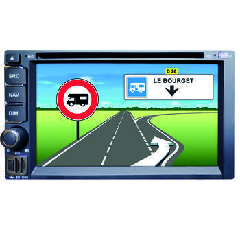 Station multimédia GPS 2DIN spécial camping-car CC700i