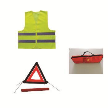 Kit gilet de sécurité et triangle de signalisation