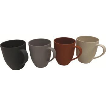 Ensemble de 4 mugs en fibre de bambou