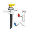 Kit de raccordement eau ABO pour Boiler : pour tuyau souple Truma