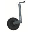 Roue jockey télescopique pour caravane et remorque : Roue gonflable avec fût diamètre de 48 mm Optima