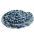 Rideau chenille pour porte camping-car : - Coloris : Bleu / Gris / Blanc Incasa