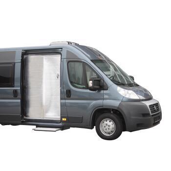 Rideau thermique pour porte coulissante de fourgon