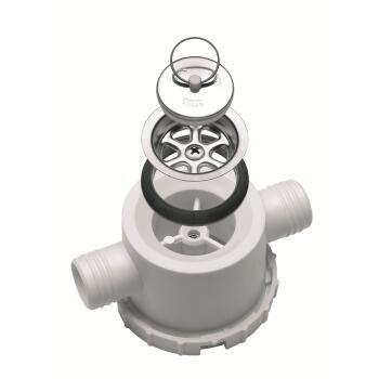 Bonde à siphon avec deux sorties