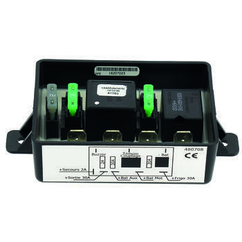 Coupleur séparateur pour batteries de camping-car : 2 batteries 3 sorties