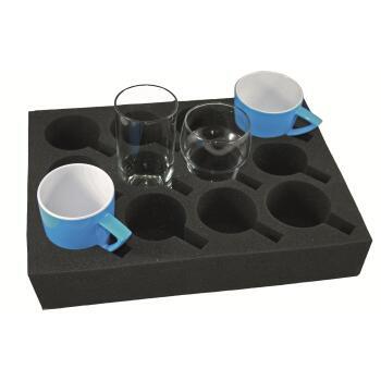 Porte verres en mousse