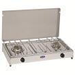 Réchaud à gaz en inox : - Modèle : 2 feux Parker