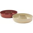 Moule en silicone pour four : - Lot de 2 - Coloris : Beige et Bordeaux Omnia