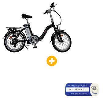 Vélo à assistance électrique Classic 20 pouces noir Koonekt