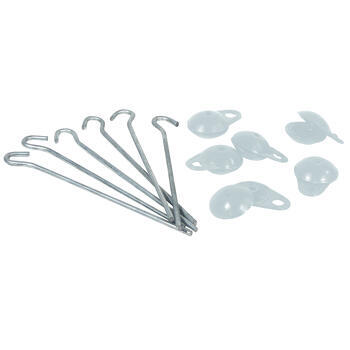 Oeillets avec piquets de fixation au sol