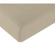 Drap housse en Lyocell : - Couleur : Beige - Dimensions : 150 x 200 cm pour lit central Incasa