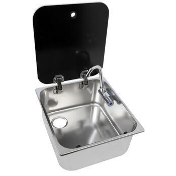 Evier en acier inoxydable avec couvercle