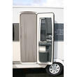 Rideau de porte en similicuir : - Coloris : Moka - Dimensions : 60 x 200 cm Curtina4U