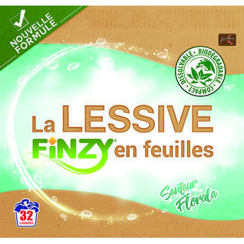 Lessive en feuilles : pour 32 lavages