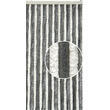 Rideau chenille pour porte camping-car : - Coloris : Blanc / Gris Incasa