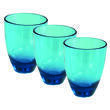 Lot de verres Massa : - Coloris : Bleu - lot de 3 Wol