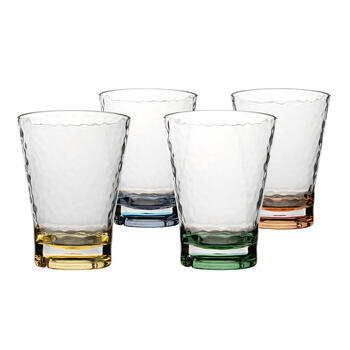 Ensemble de 4 verres à eau Pastel