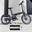 Vélo à assistance électrique pliant 20'' Afternoon modèle 2023 V2 : - Coloris : Noir Eovolt