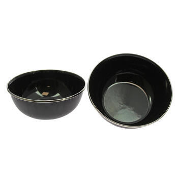 Pack de 2 bols en acier émaillé