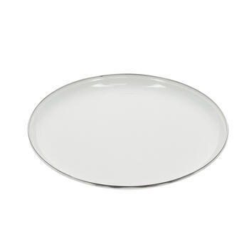 Set de 2 assiettes plates en acier émaillé