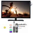 Pack Téléviseur et Clé HDMI Android TV 4K : Téléviseur LED HD ultra compact 18,5'' (47 cm) + DVD Just4Camper