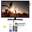 Pack Téléviseur et Clé HDMI Android TV 4K : Téléviseur LED HD ultra compact 21,5'' (55 cm) + DVD Just4Camper