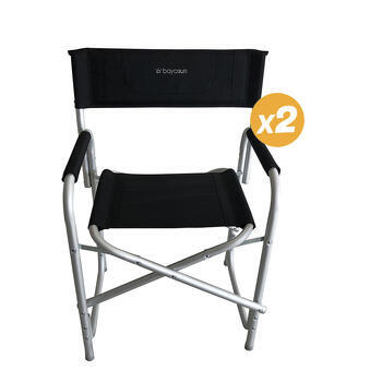 Pack de 2 fauteuils Director Noir