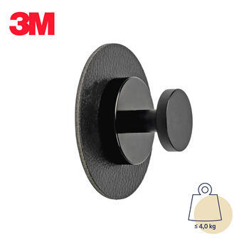 Crochet aimanté SPOT avec patin métallique 3M NOIR