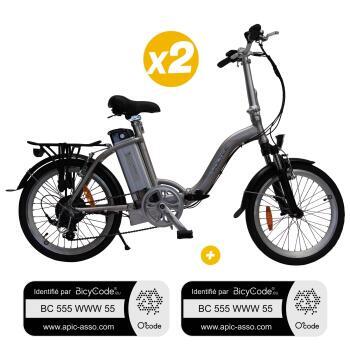 Pack de deux vélos à assistance électrique Classic 20 Pouces