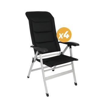 Pack 4 fauteuils de camping Confort Maxi