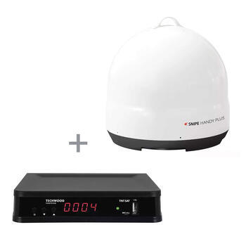 Pack Antenne satellite Snipe Handy Plus + Récepteur satellite Réception bouquet TNTSAT
