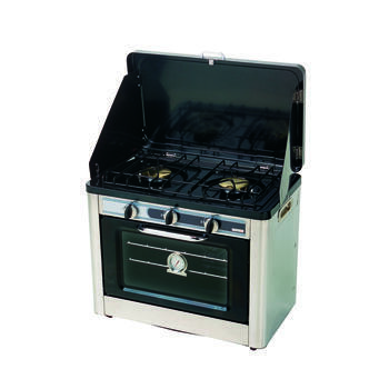 Combiné four et réchaud 2 feux à gaz